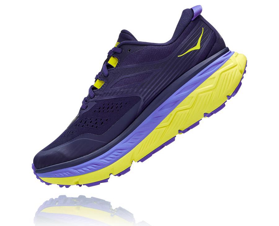 Zapatillas Trail Hoka One One Hombre - Stinson Atr 6 - Azules/Verde - JFZ249786